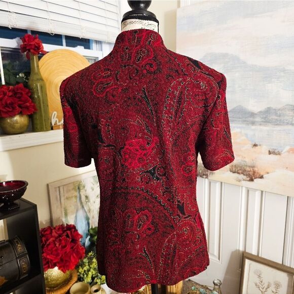 Vintage R & K Original Paisley Print Stylish Statement Top. - Picture 4 of 15